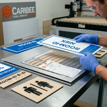 ADA signage production for sign companies