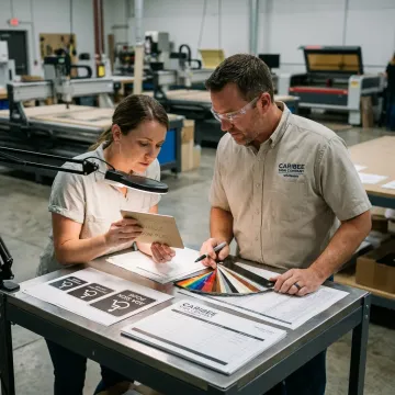 ADA signage production and project planning