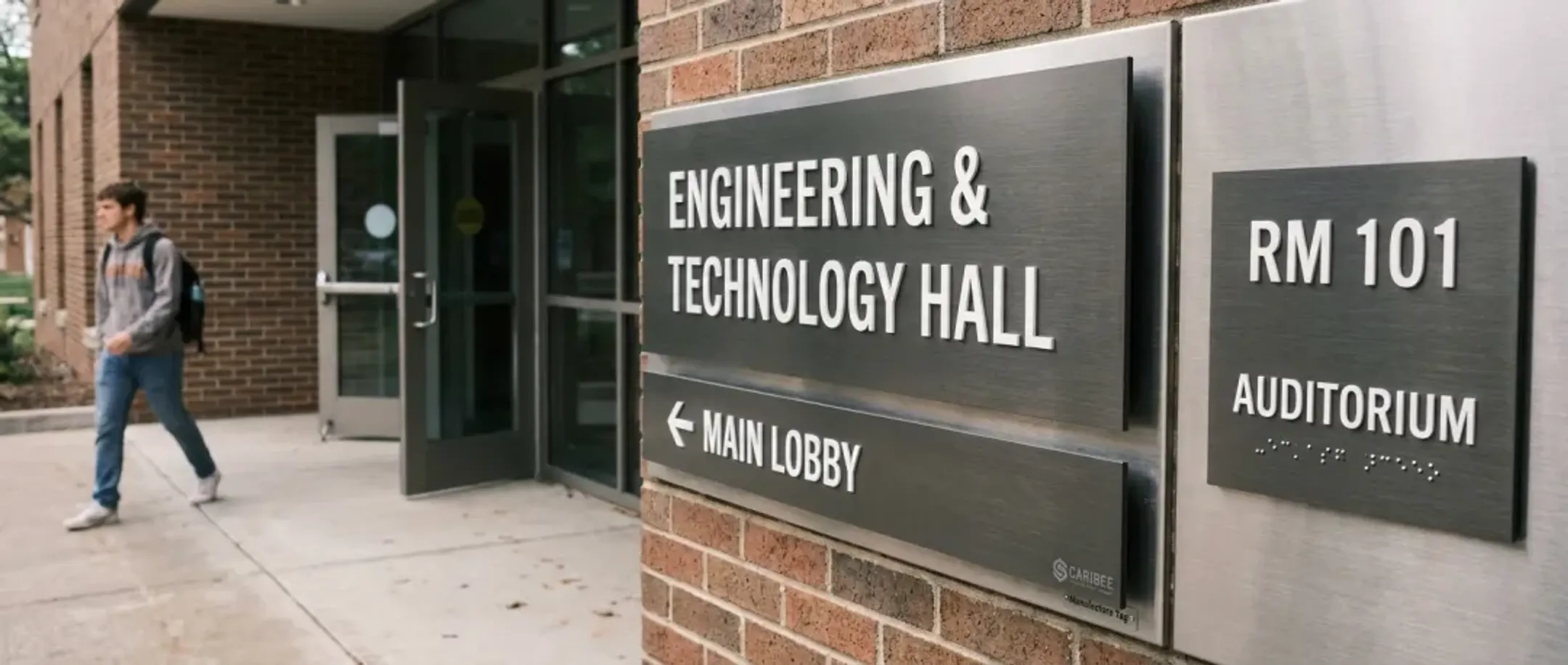Campus directional signage