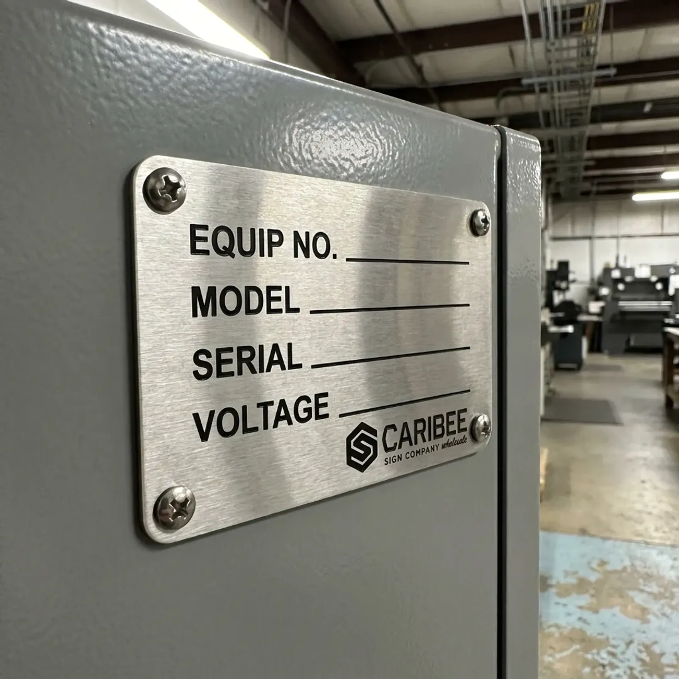 Industrial & Manufacturing nameplates