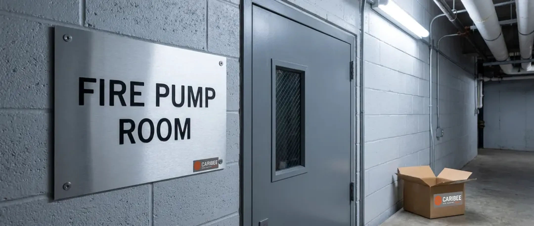 Corporate & Commercial Buildings fire pump room sign