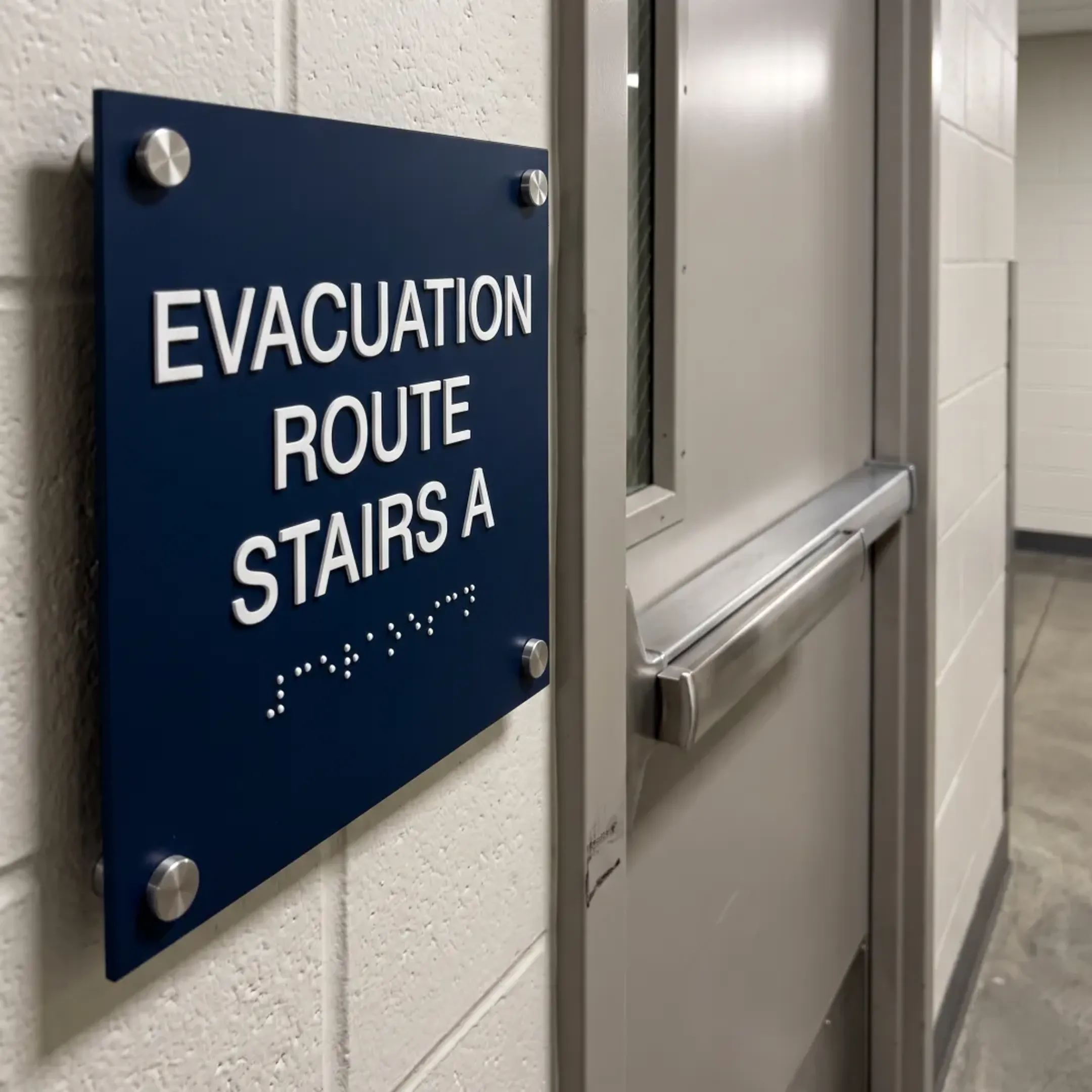 Education & Campuses evacuation door marker