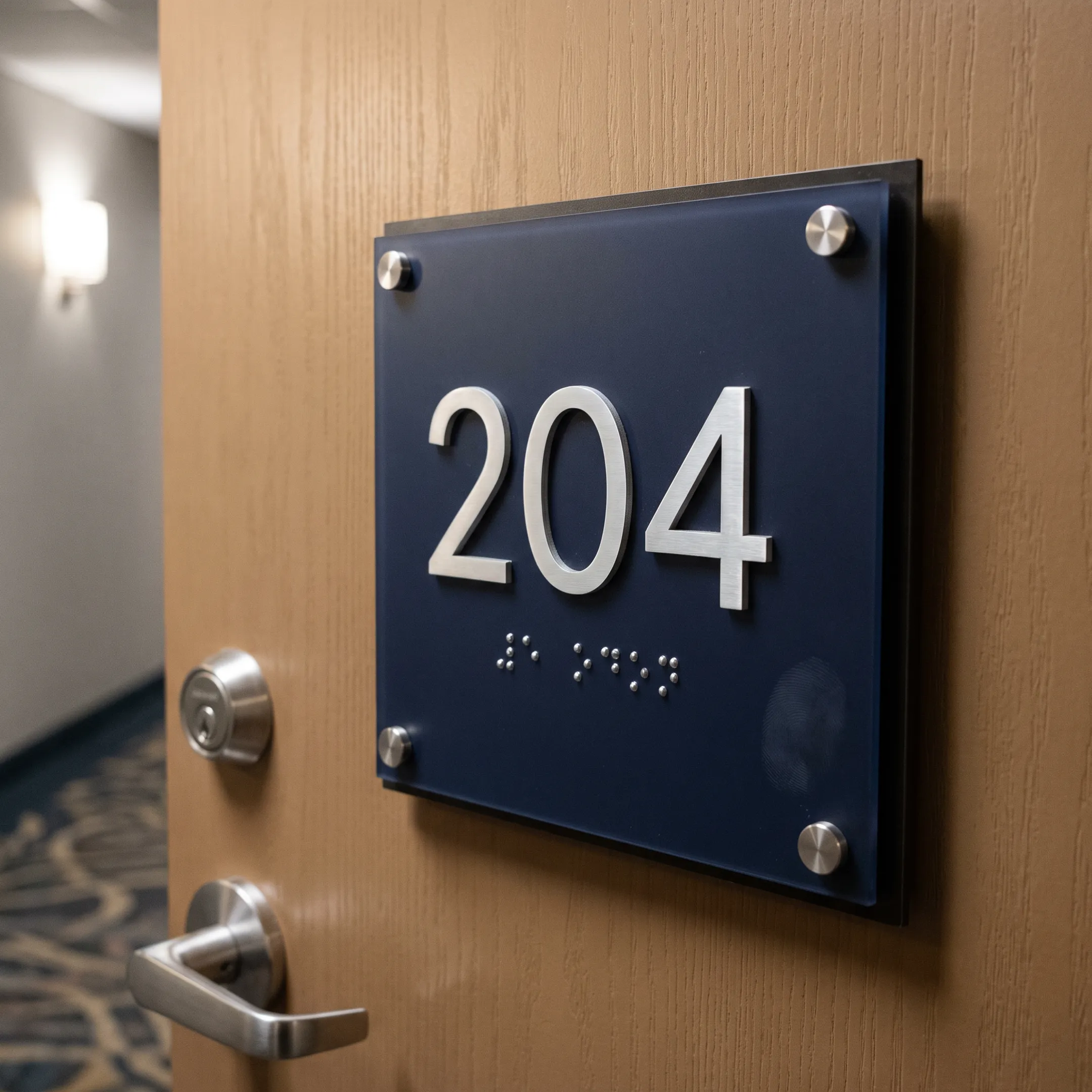 Hospitality acrylic ADA sign