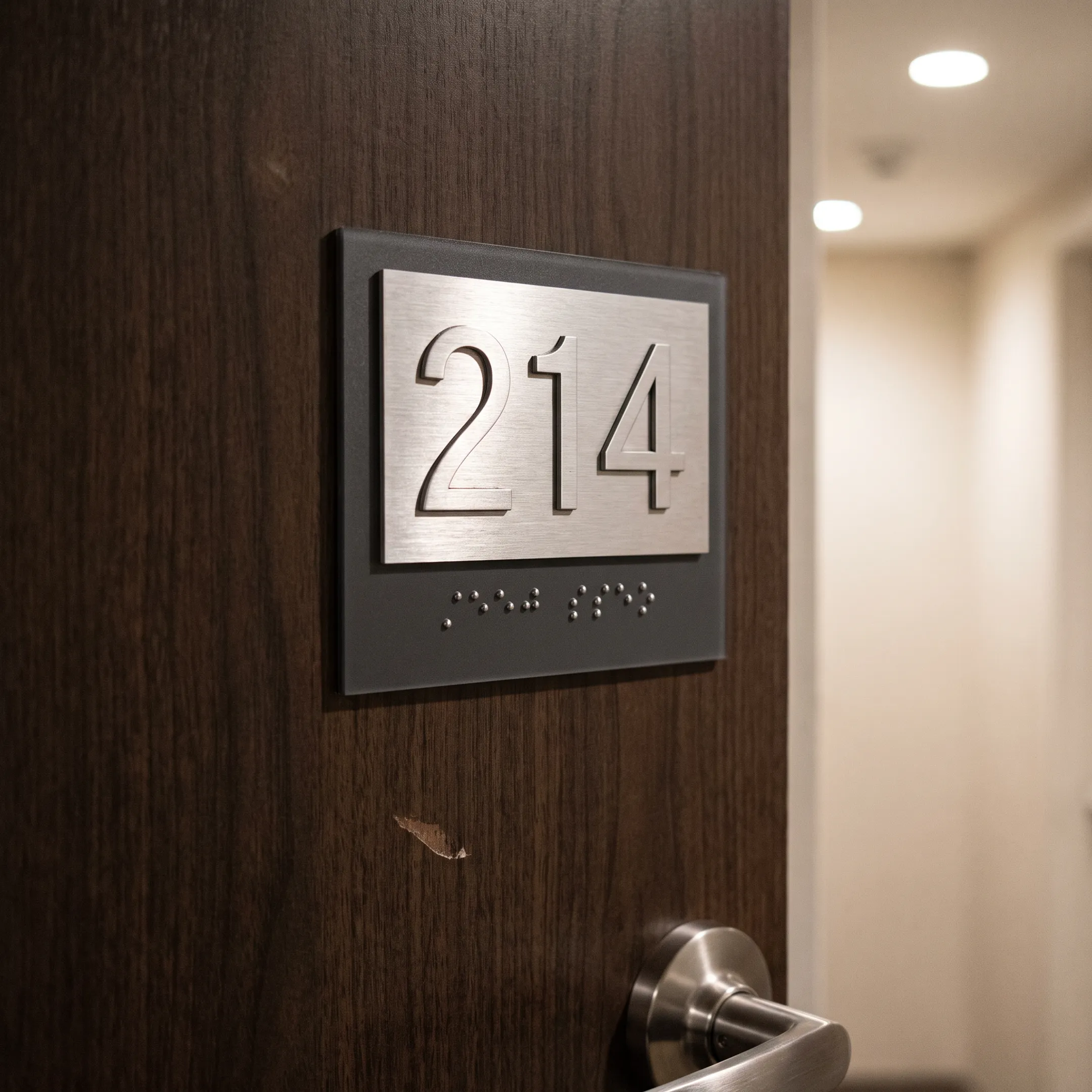 Hospitality Venues tactile sign