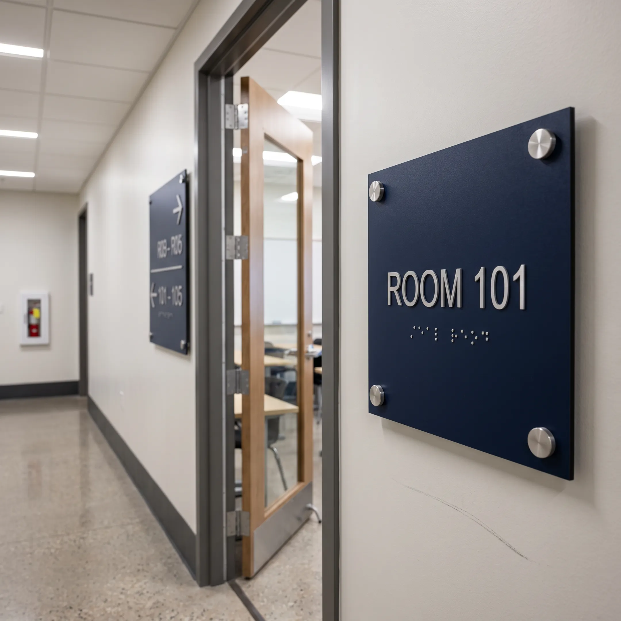 Education Campus ADA signage