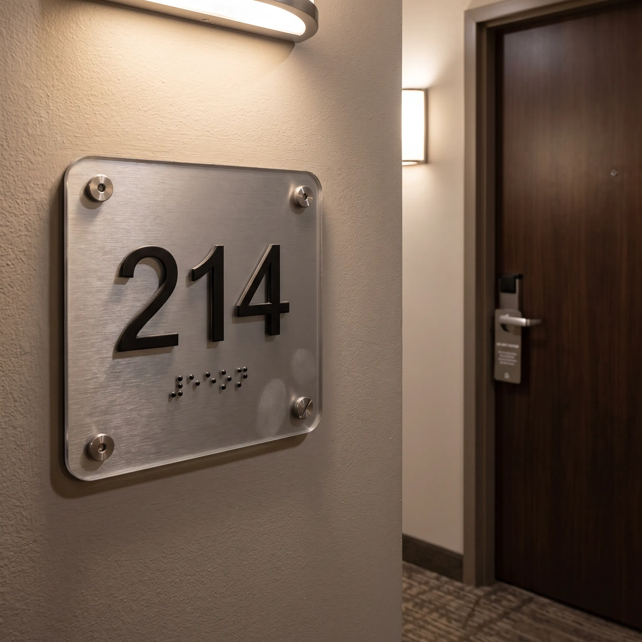 Hospitality Venues ADA acrylic signage