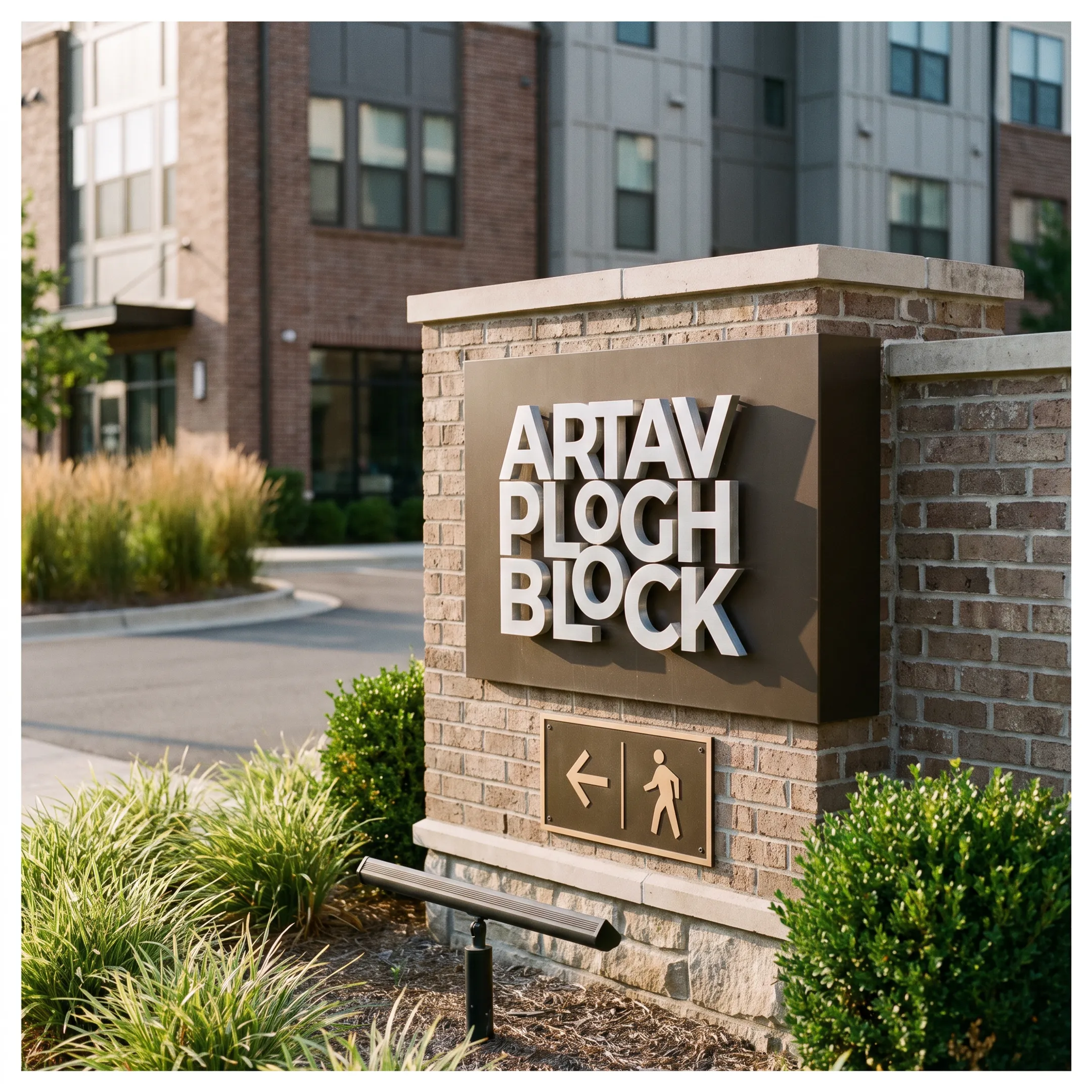 Apartment and Condo Entrance Signs