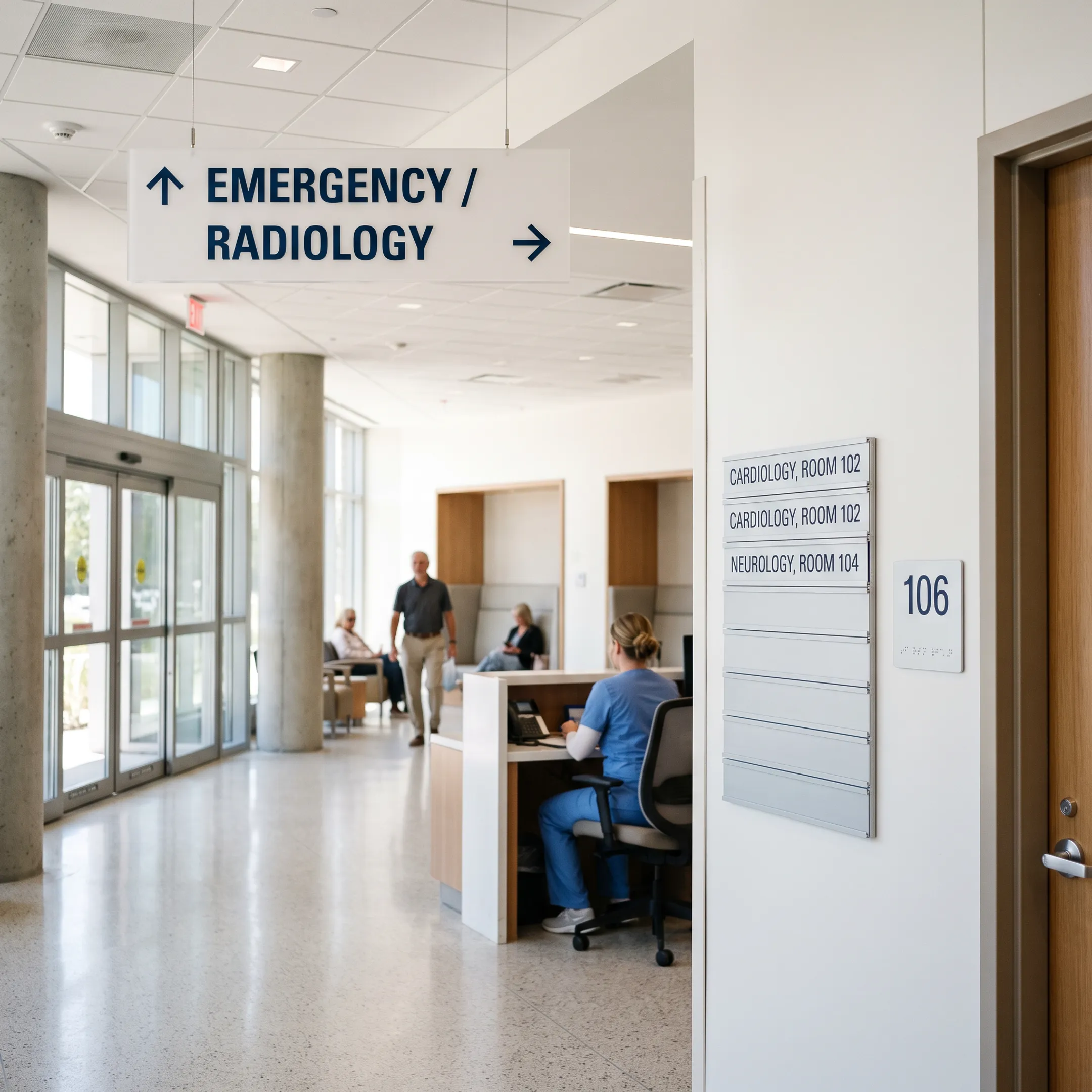 Hospital Directional Signs for Effective Wayfinding Solutions