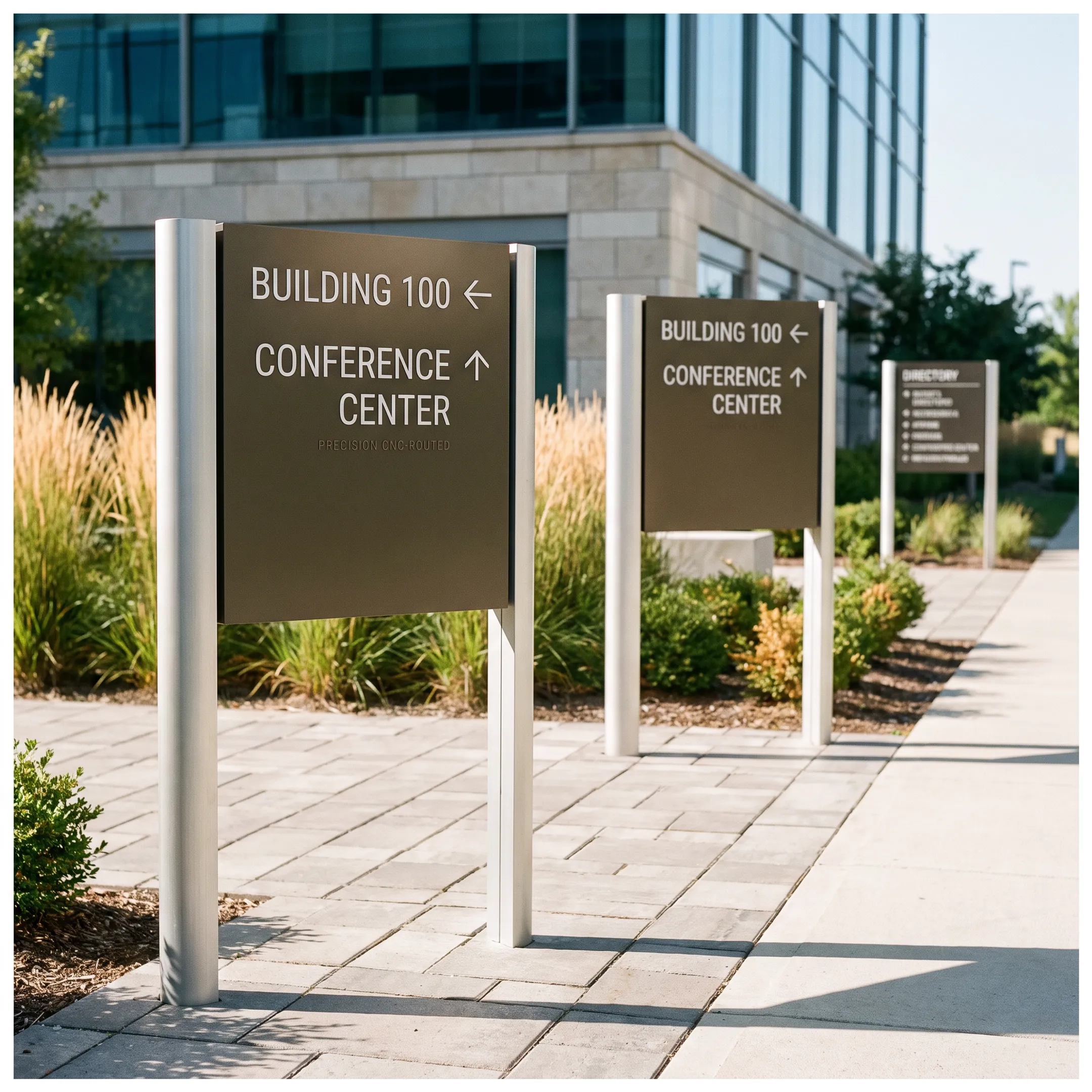 Exterior Directional Wayfinding Signs