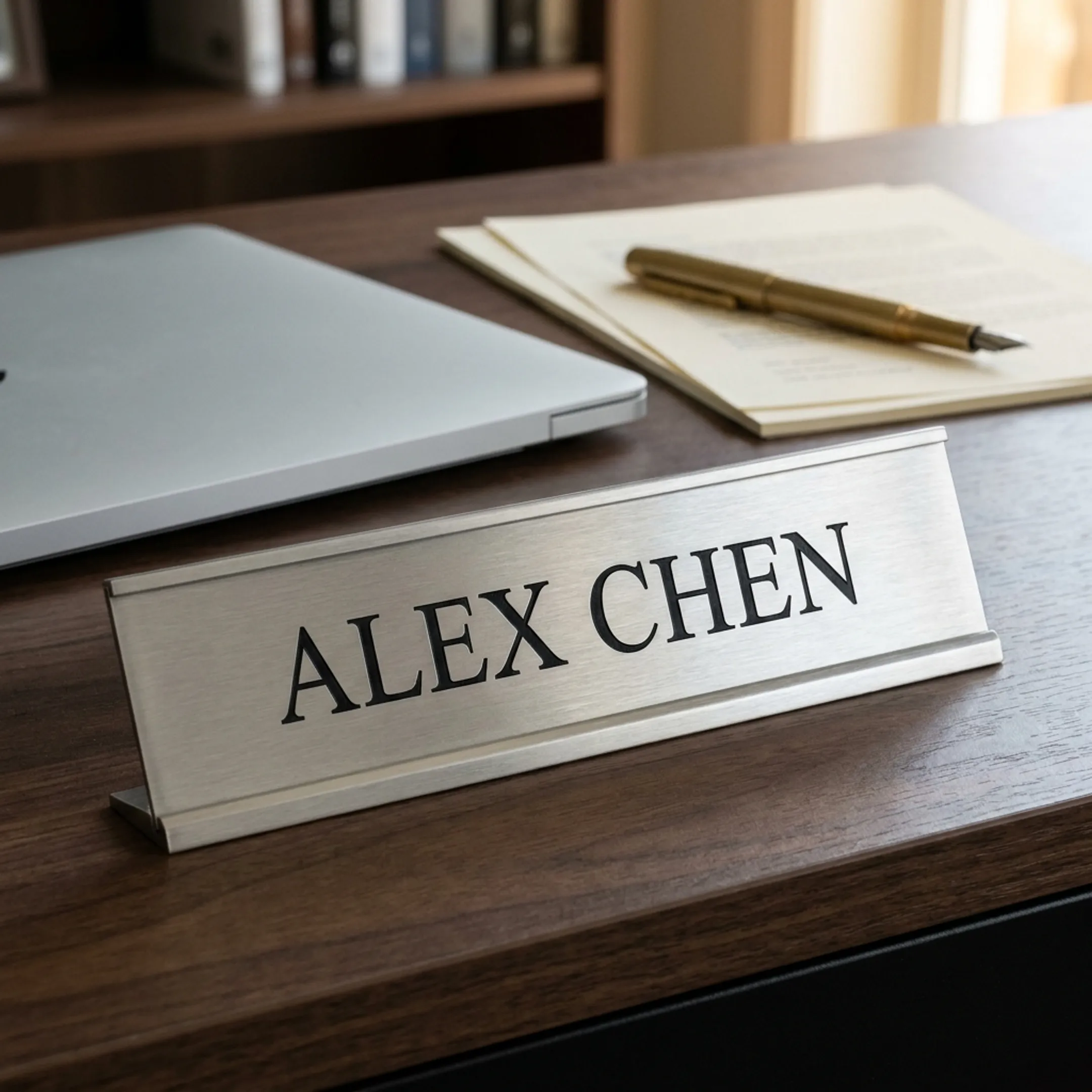 Corporate office nameplate