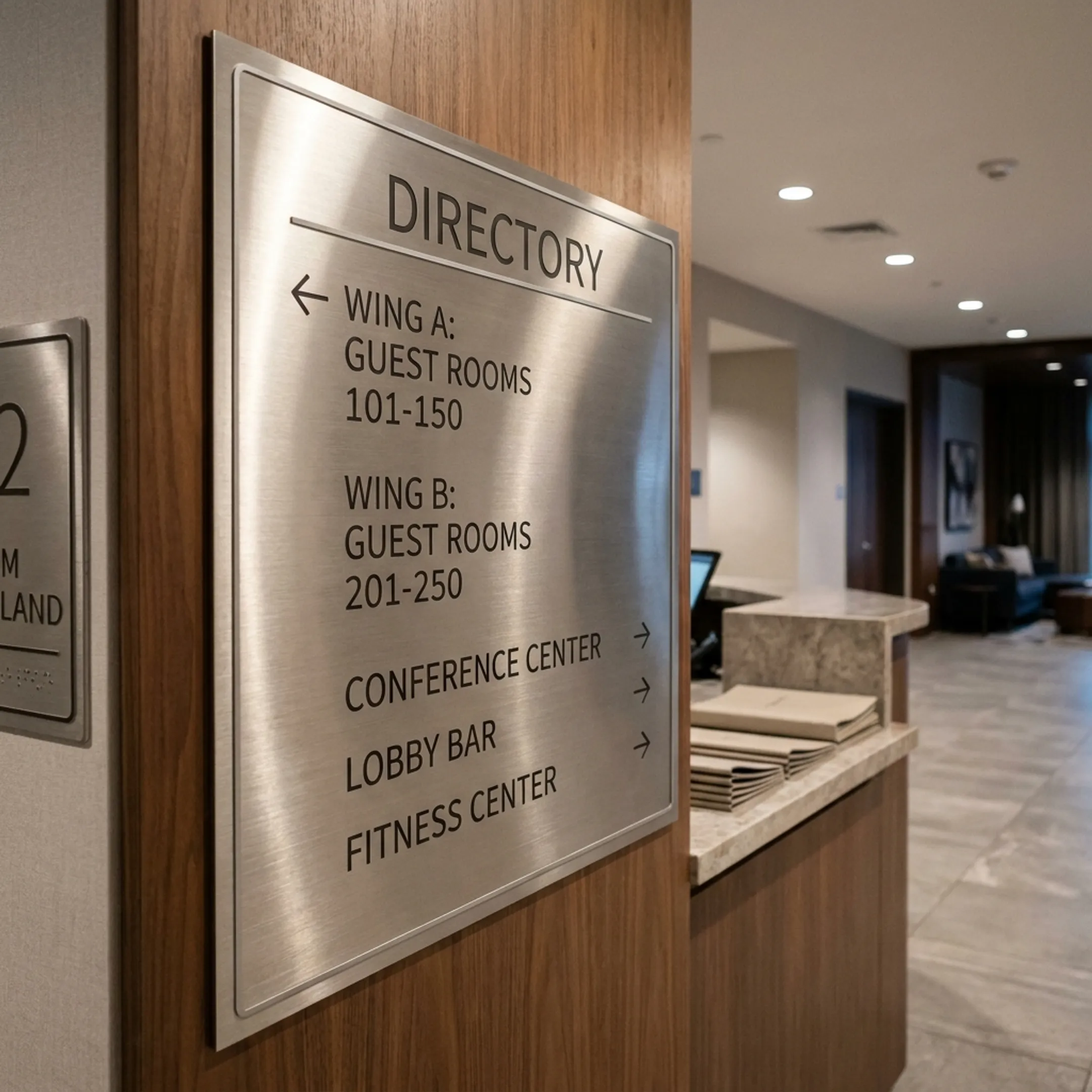 Hospitality Venues entrance signage