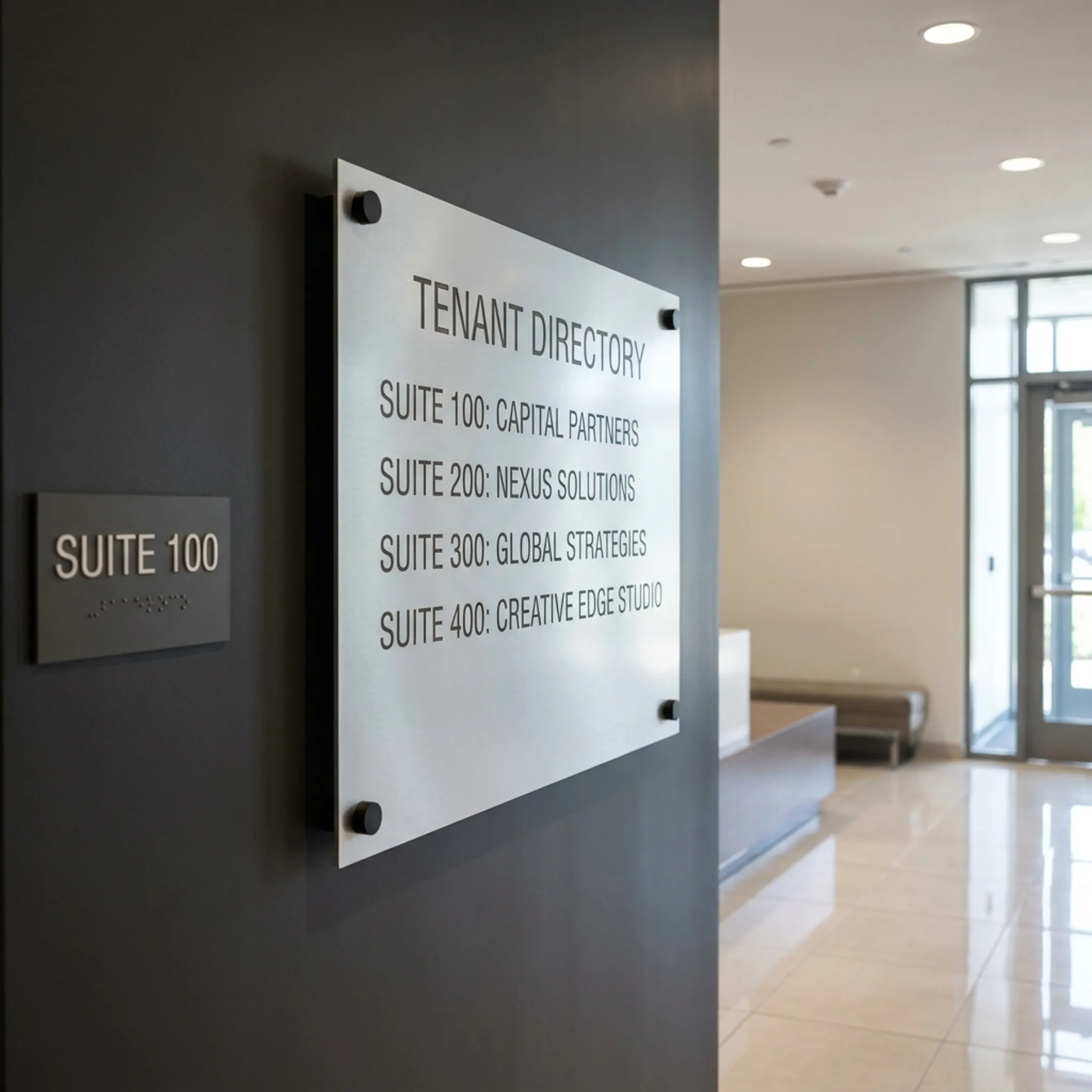 Corporate and Multifamily entrance signage