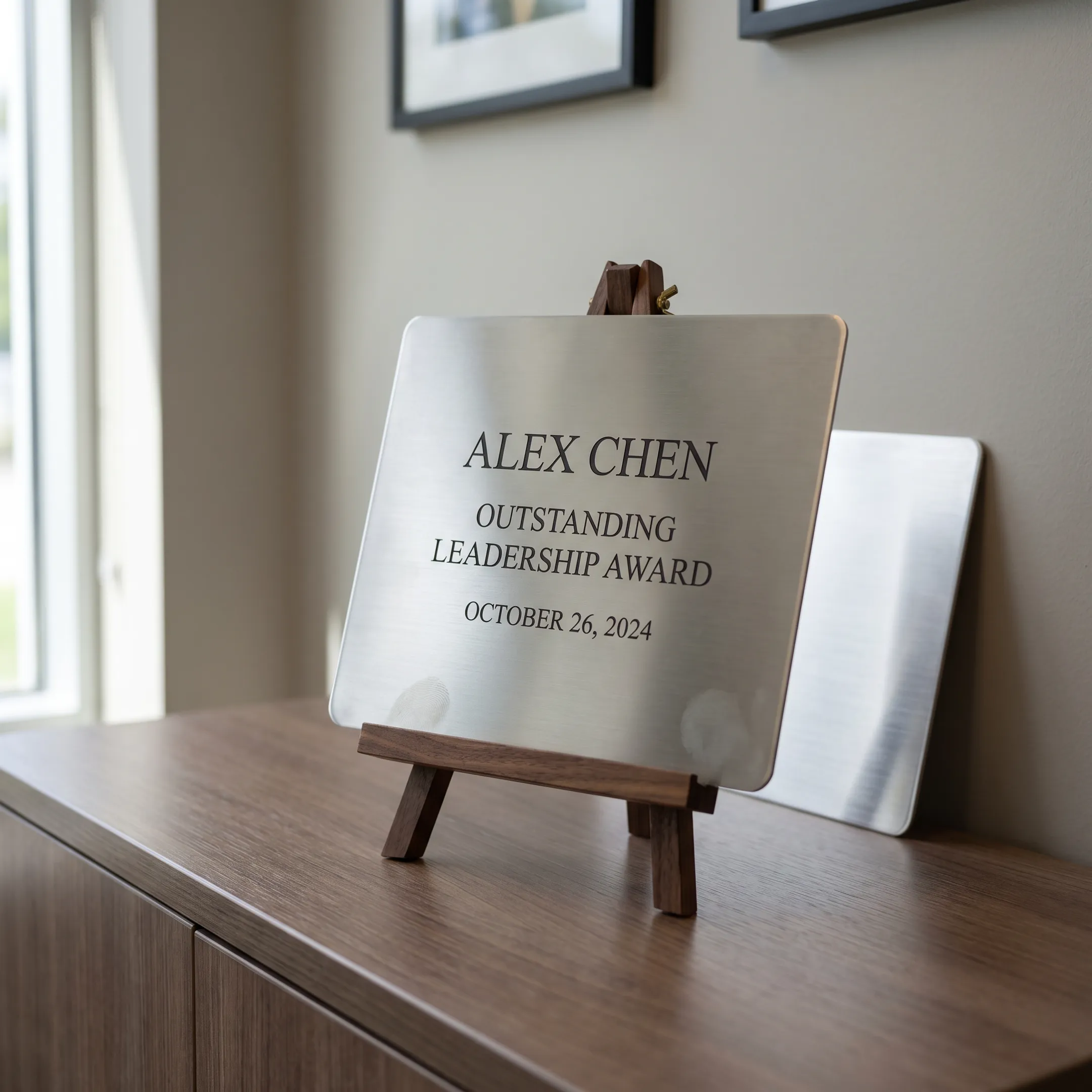 Corporate recognition plaque
