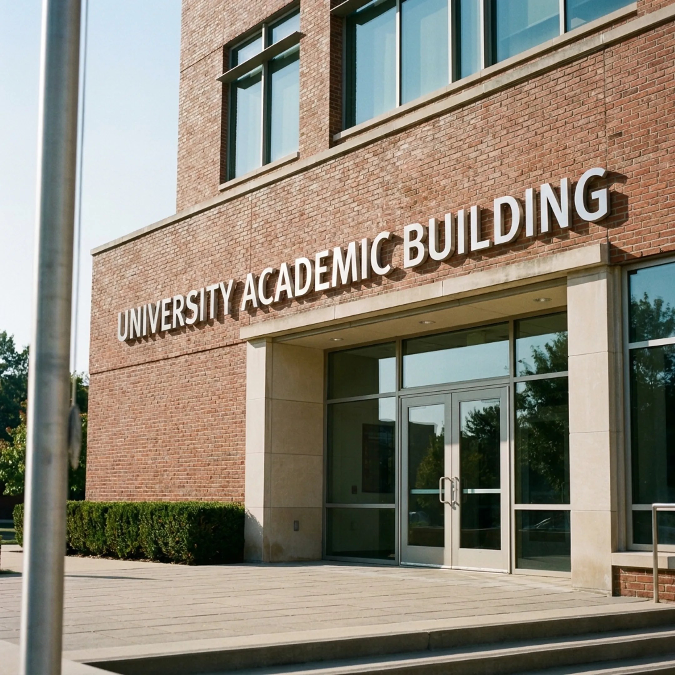 Education campus dimensional signage
