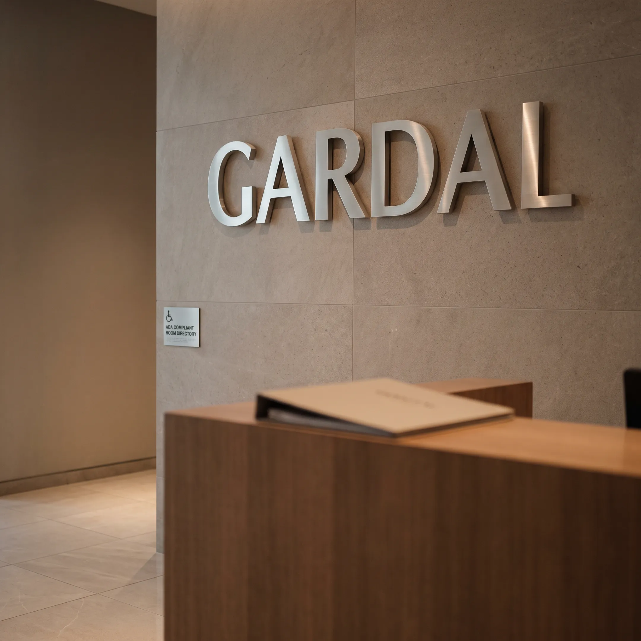 Hospitality dimensional signage