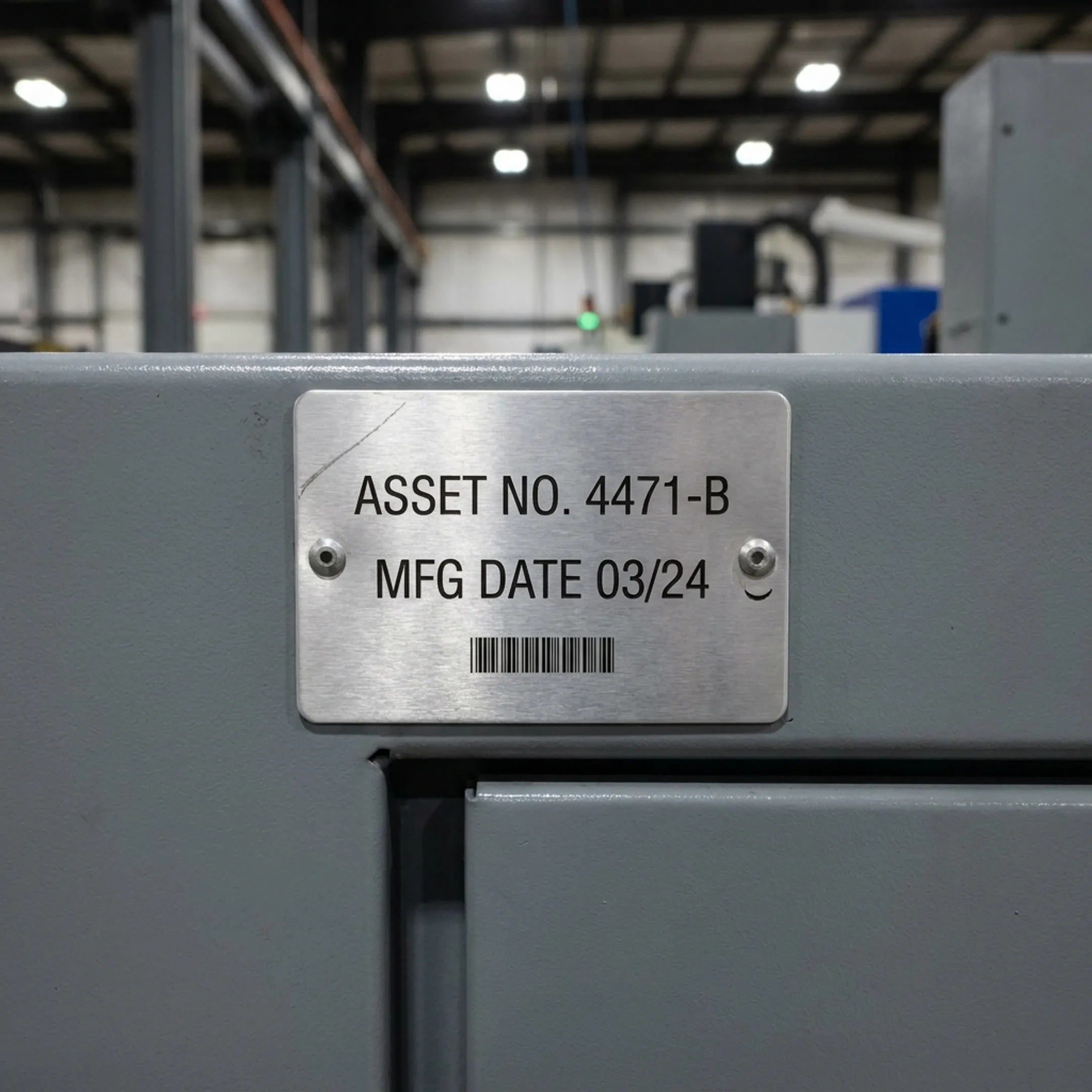 Industrial equipment tag