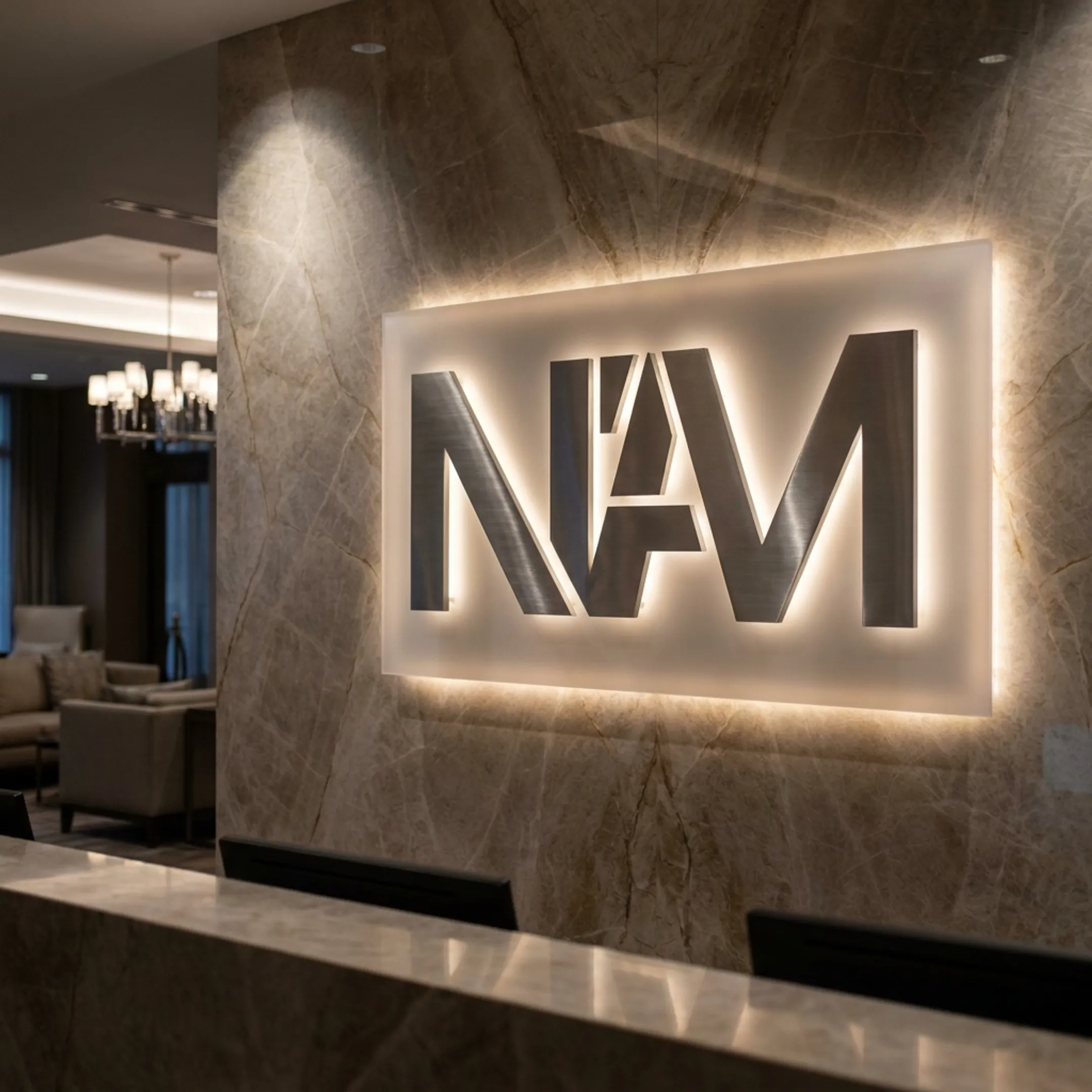 Hotel Lobby Acrylic Sign