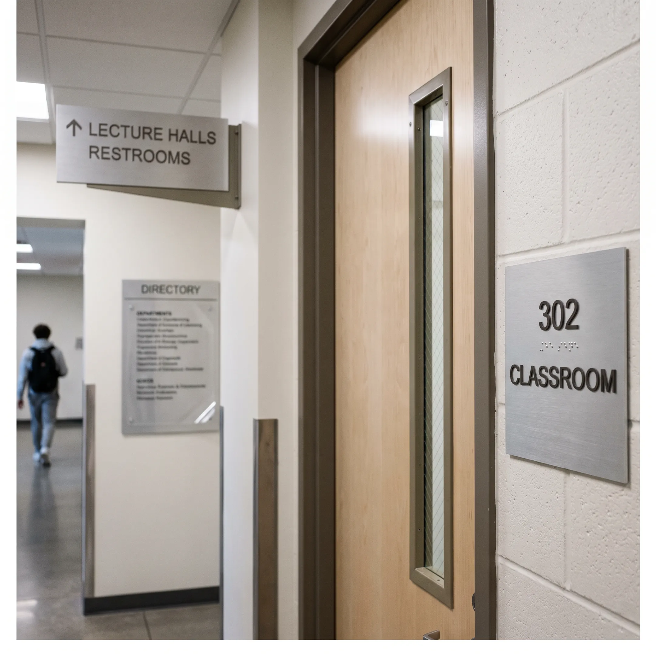 Education metal signage