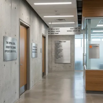 Custom city wayfinding signs and ADA signage
