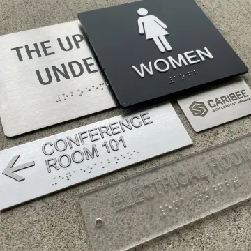 Custom ADA signs and wayfinding panels