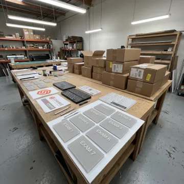 Custom signage production process