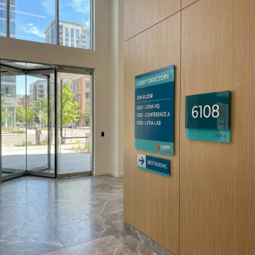 Custom ADA signs in a Denver commercial building