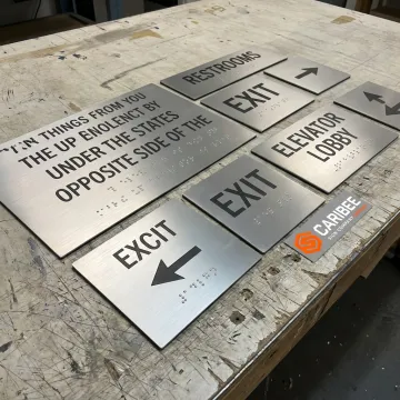 ADA signage reviewed for a commercial project