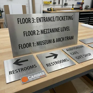 Tactile ADA and wayfinding signage
