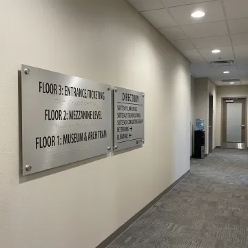 ADA signage for a Wichita commercial building