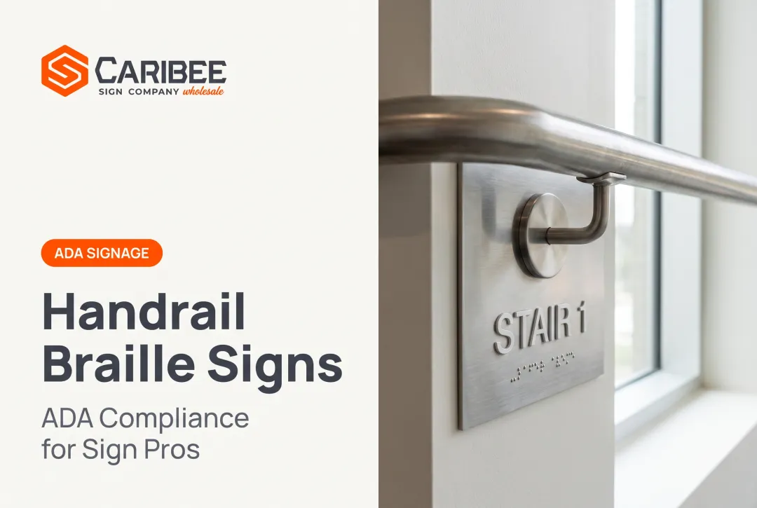 Handrail Braille Signs