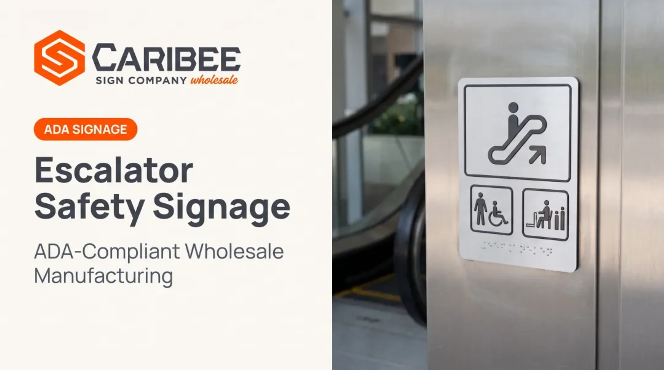 Escalator Safety Signage