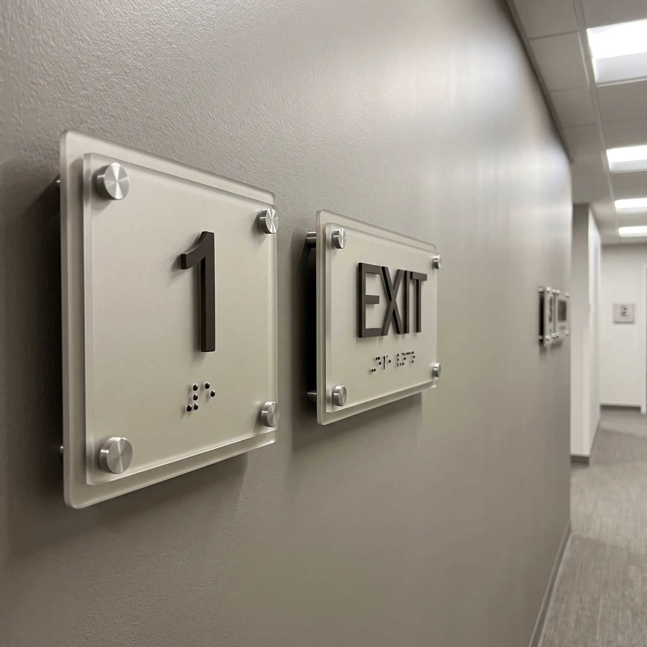 Wholesale Cast Acrylic Tactile Signs for ADA Compliance and More