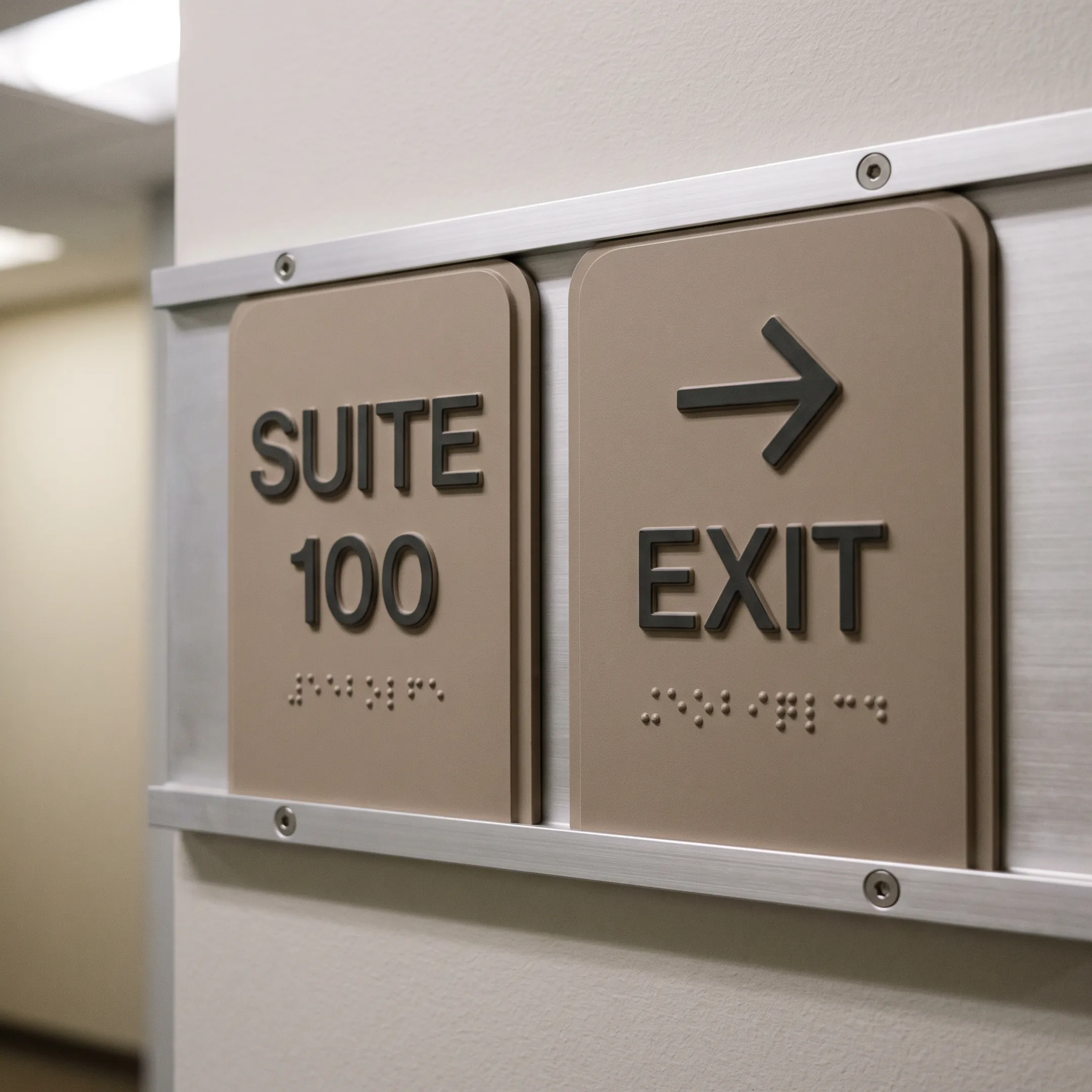 ADA-compliant directory and directional signage