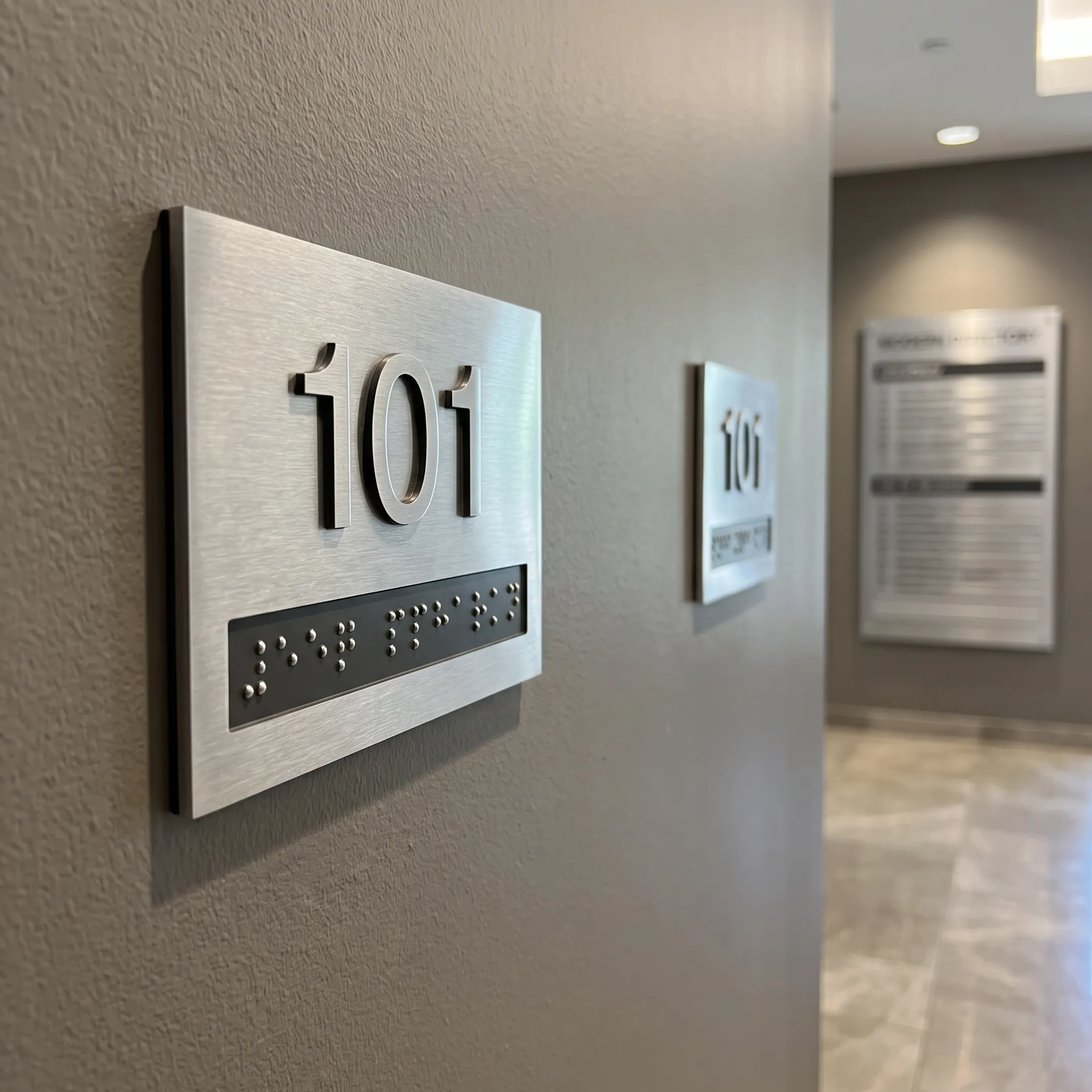 Tactile ADA signage and directory system
