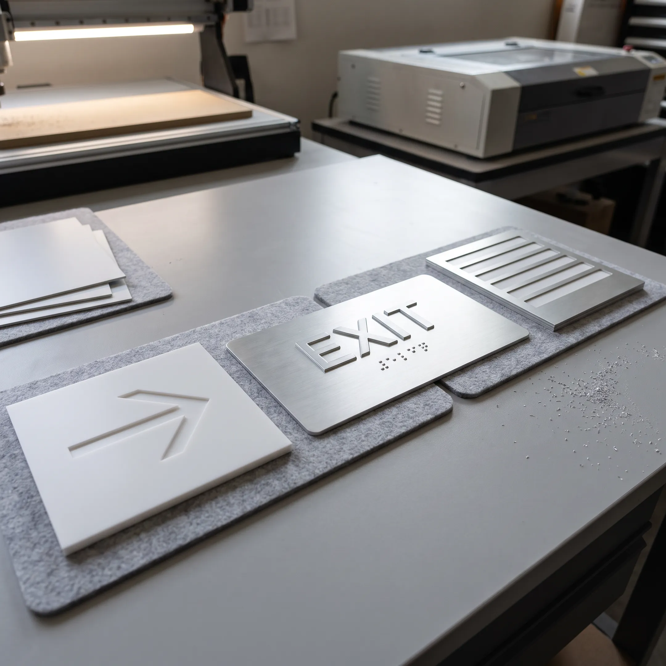 Tactile ADA and wayfinding signage