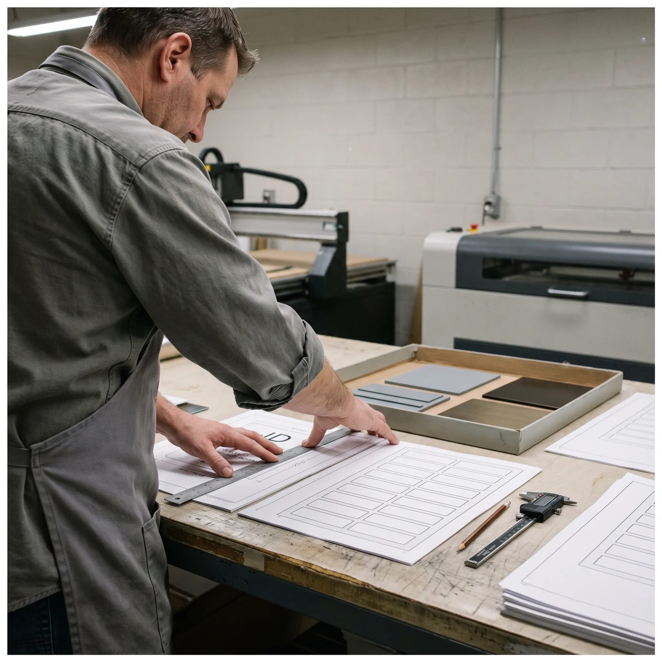 Signage production and order review process