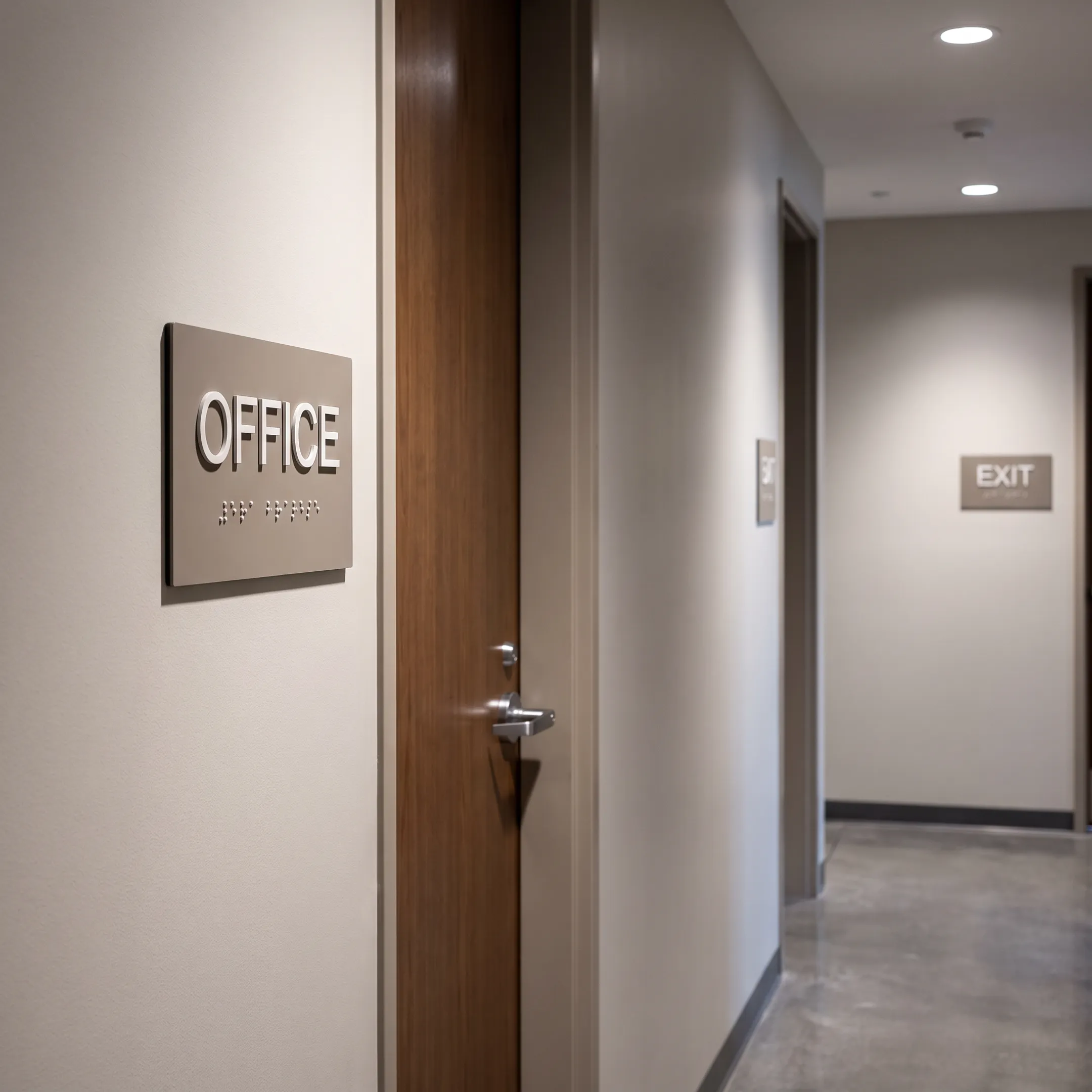 Custom ADA Braille and tactile signs