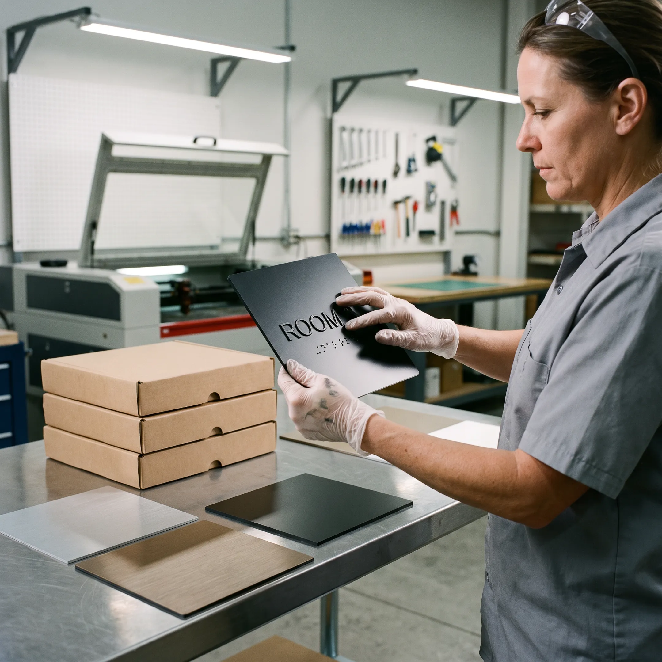 ADA sign production planning table