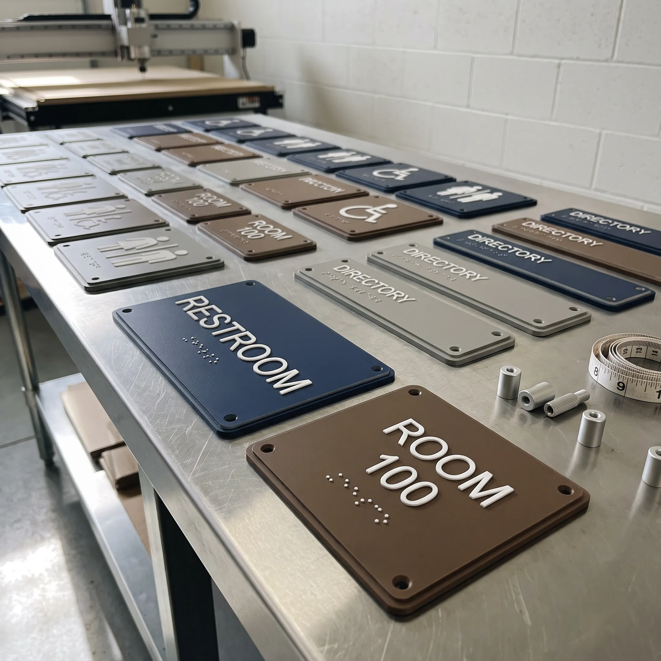 ADA signage production for sign companies