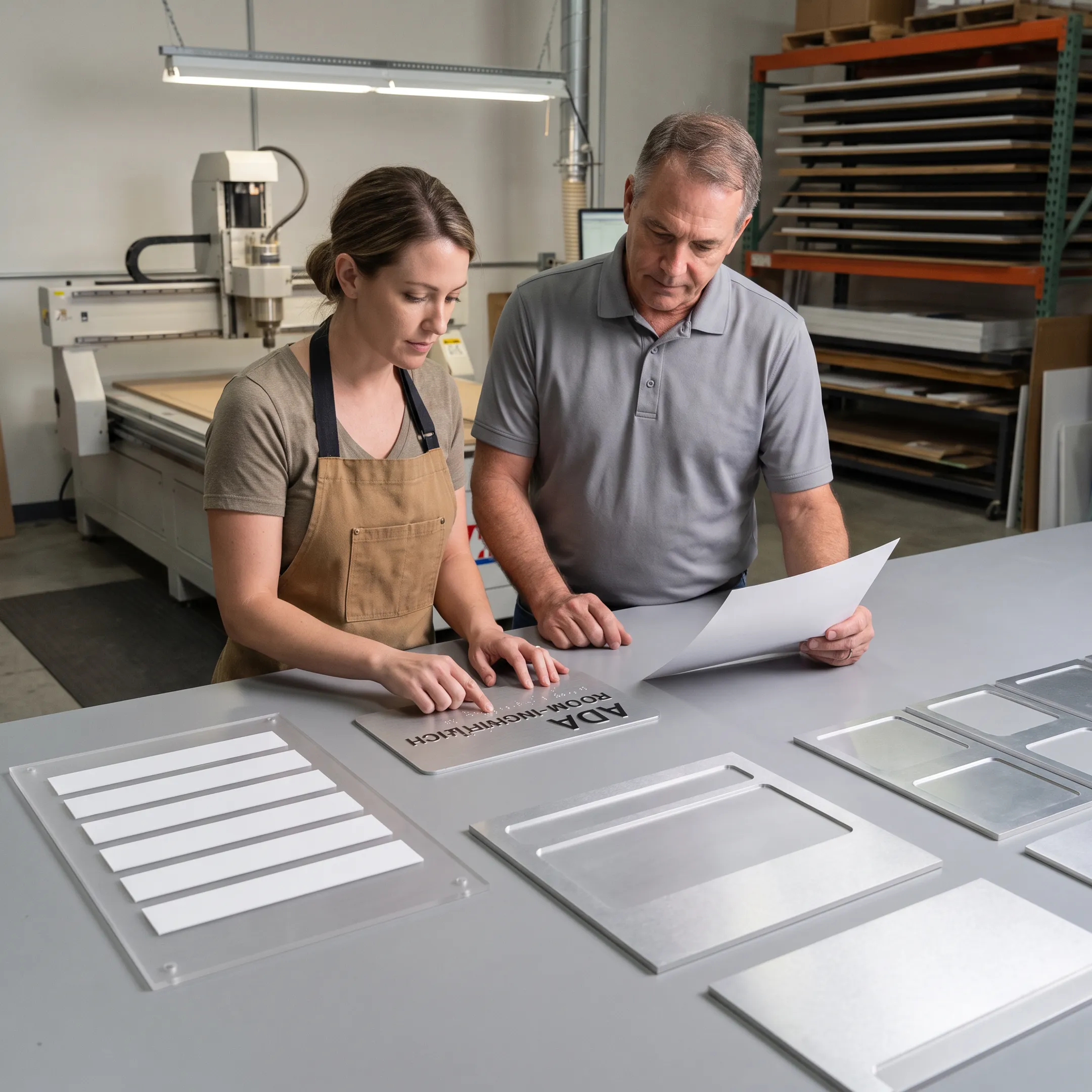 ADA sign production review process