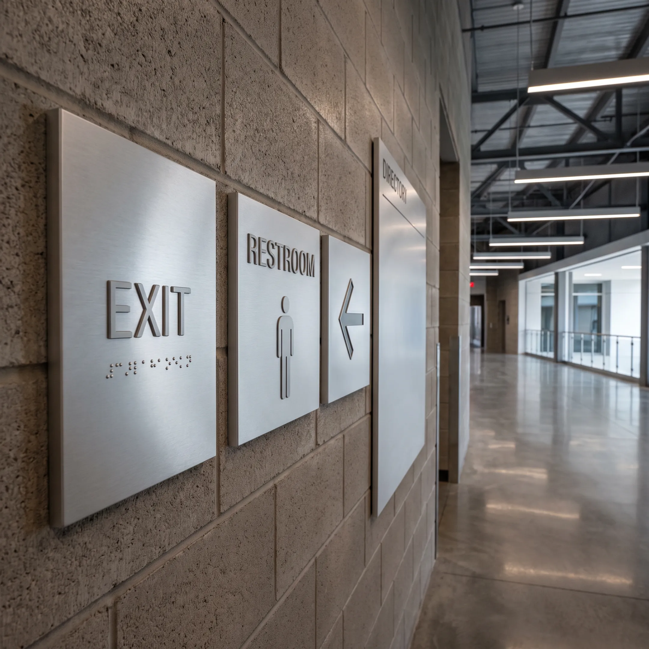 Custom stadium wayfinding and ADA signage