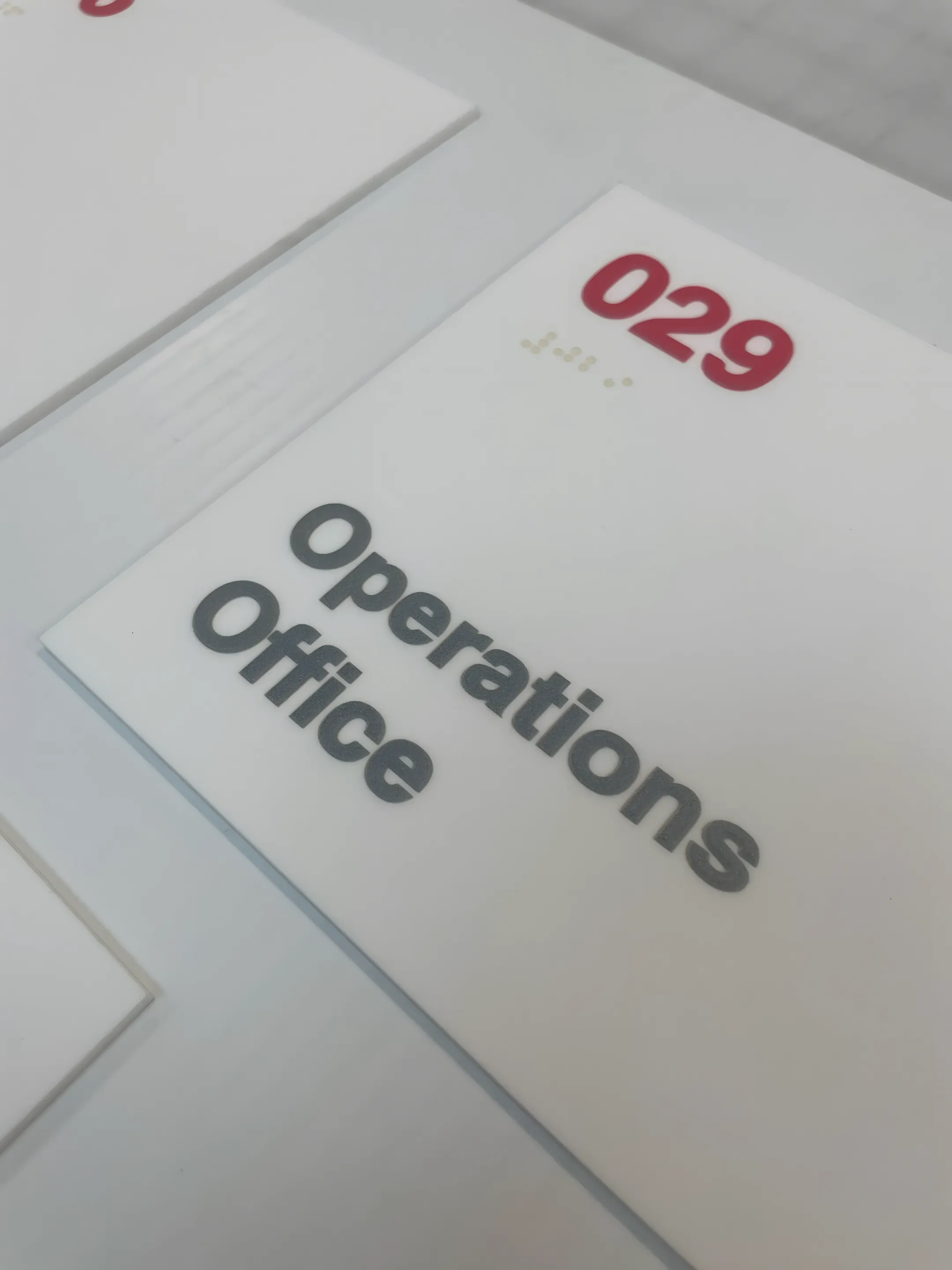 Healthcare facility nameplate