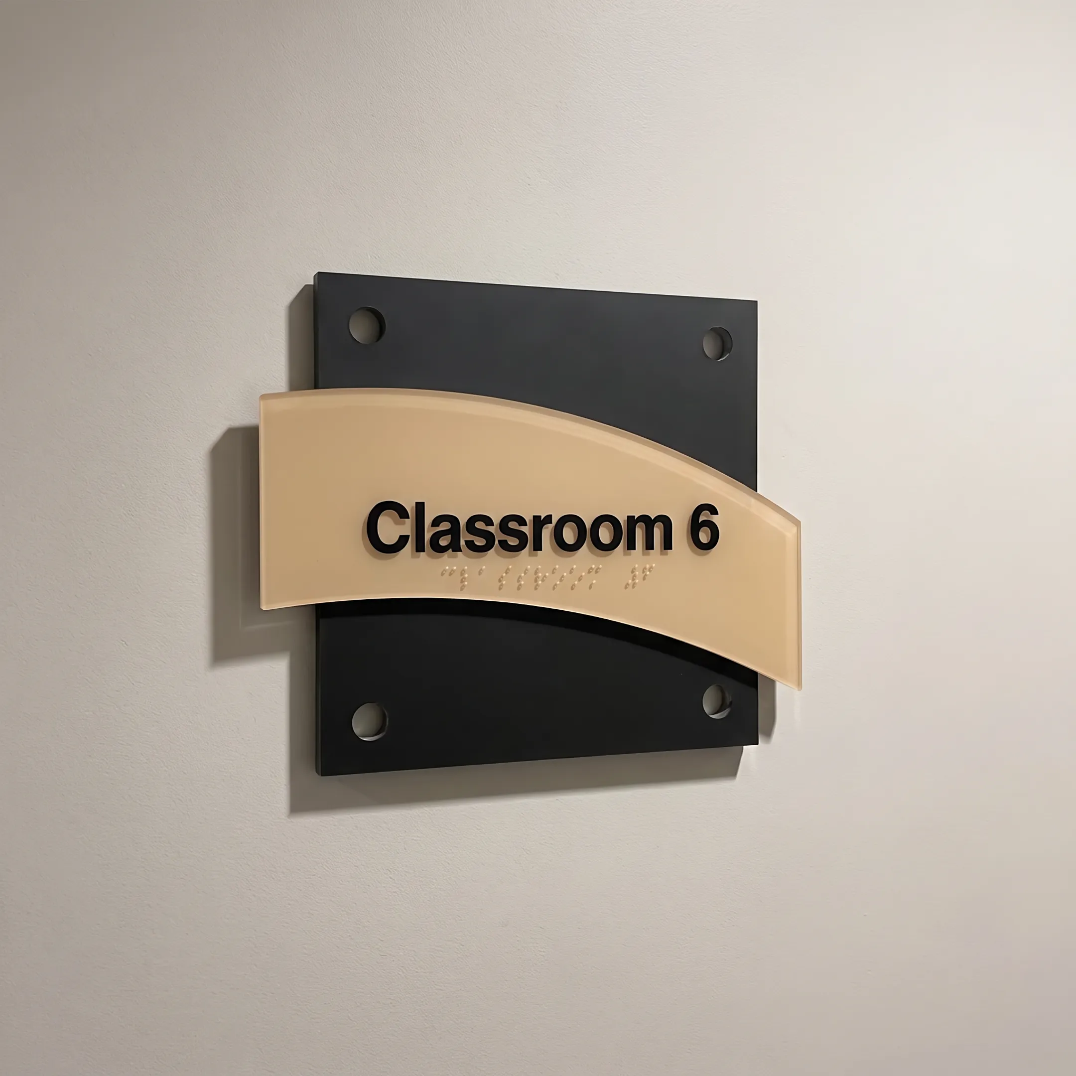 Wholesale ADA signage displayed in a commercial interior setting