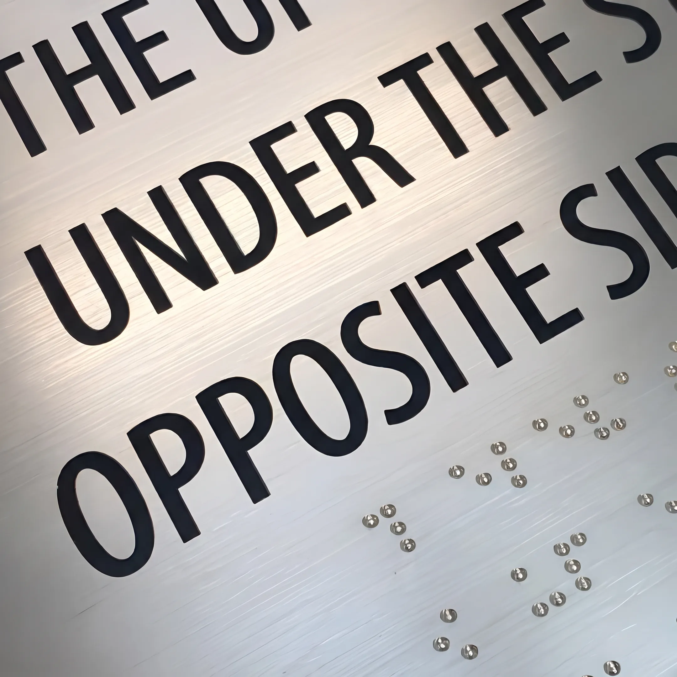 Wholesale ADA signage with tactile letters and Braille