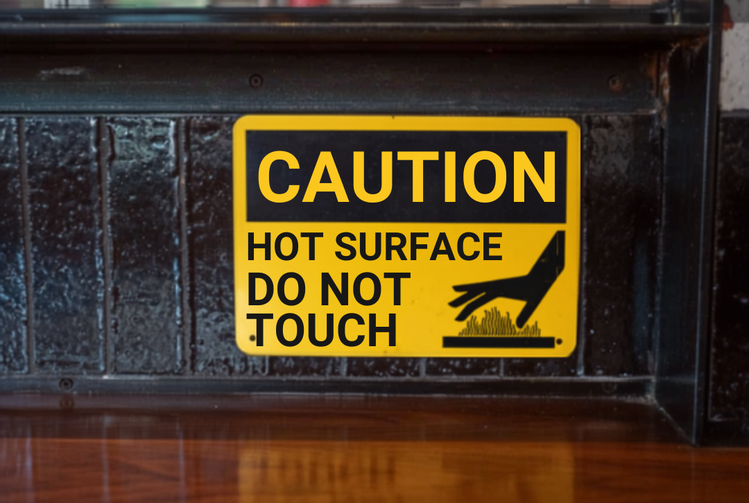 Wholesale Caution Hot Surface Do Not Touch Braille Signs