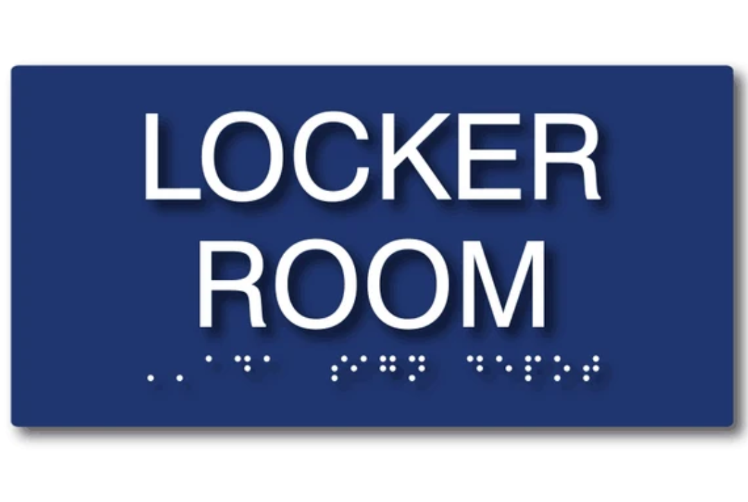 Wholesale ADA Braille Locker Room Signs