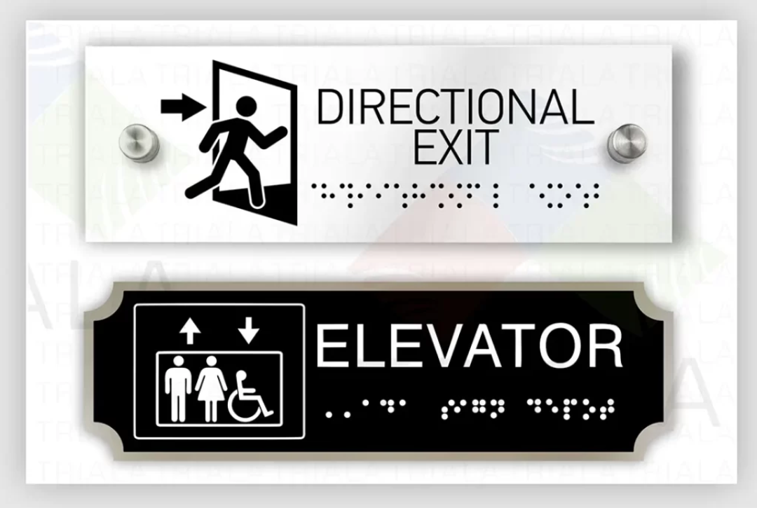 Wholesale Braille ADA Exit Signs