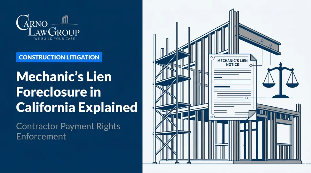 Mechanic's Lien Foreclosure in California Explained