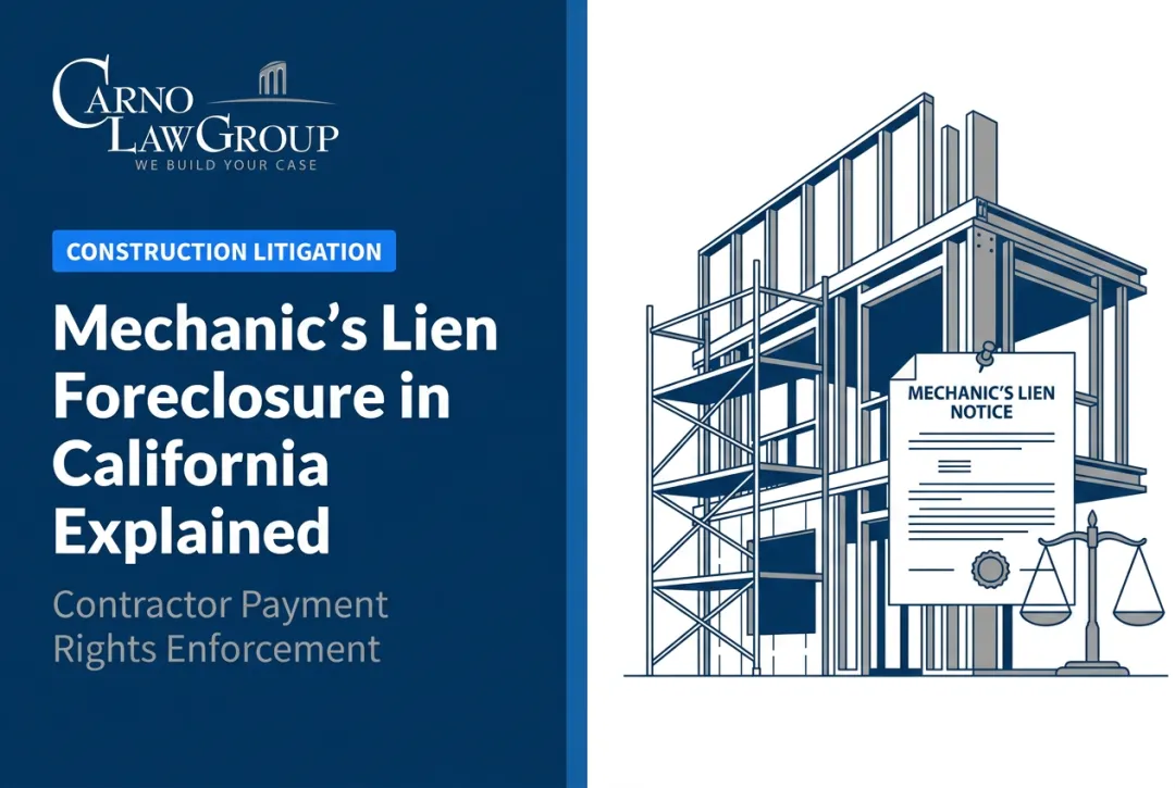 Mechanic's Lien Foreclosure in California Explained