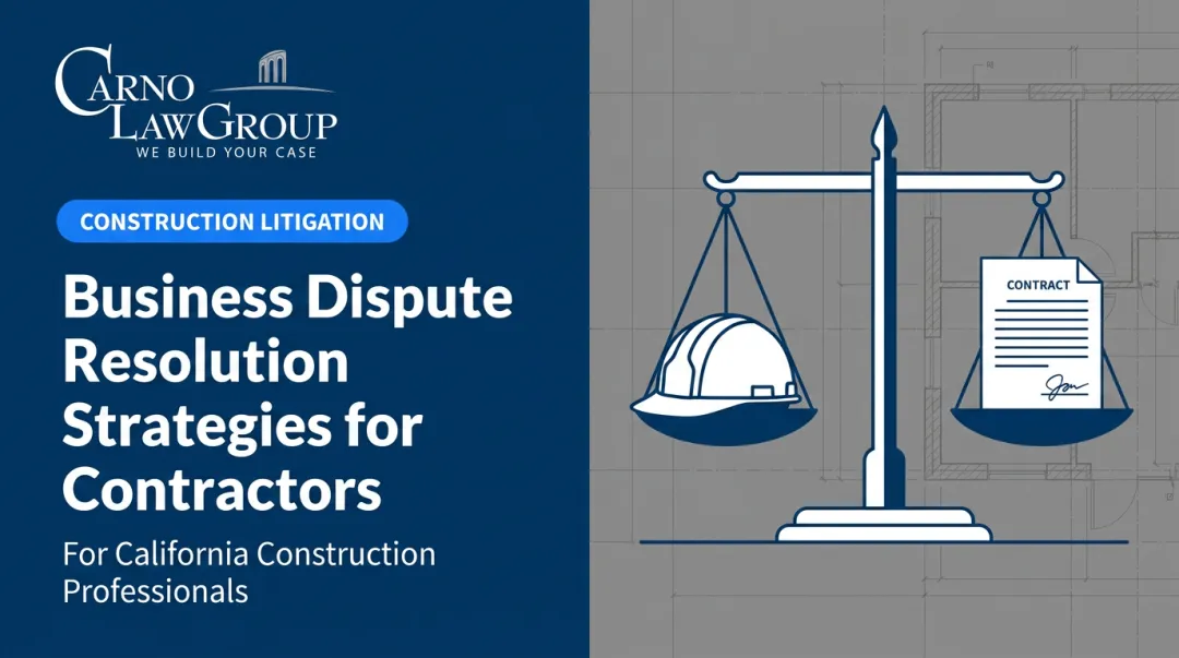 Business Dispute Resolution Strategies for Contractors